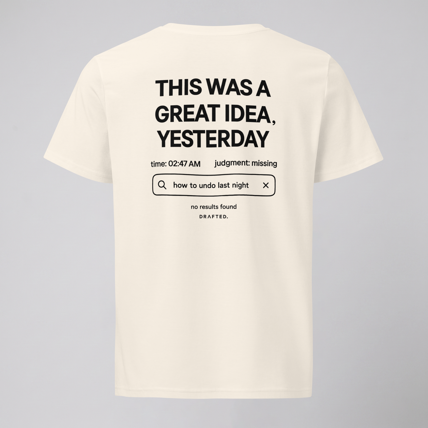 GREAT IDEA, YESTERDAY