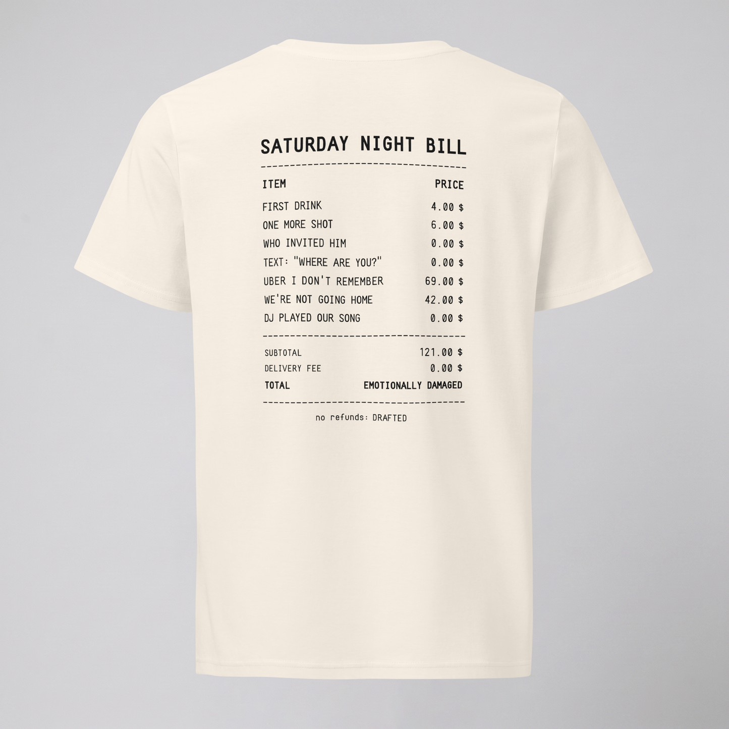 SATURDAY NIGHT BILL